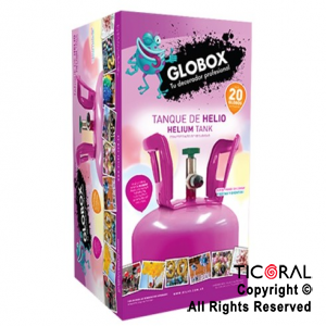 GARRAFA DE GAS HELIO CHICA (20 GLOBOS) GLOBOX x 1